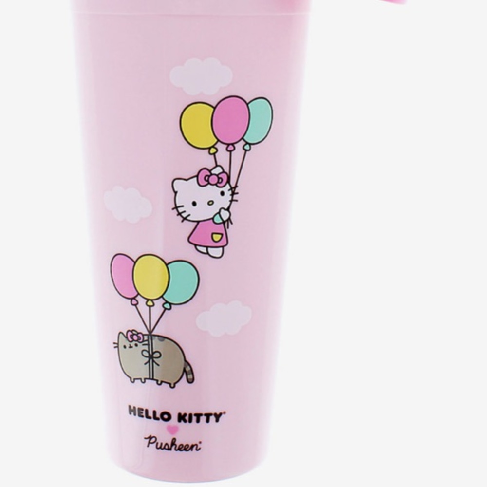 NWT Hello Kitty X Pusheen Acrylic Travel Cup - Picture 3 of 5